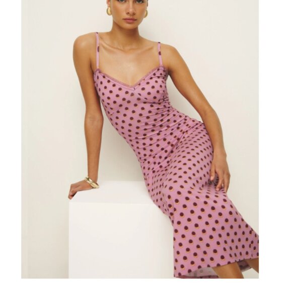 NWT Reformation Cesca Knit Dress in Fandango - Picture 2 of 6